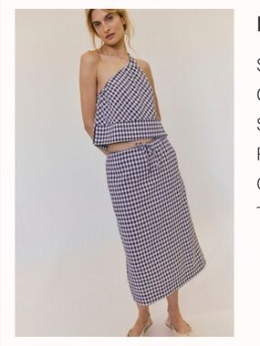 Free People Harper Plaid set